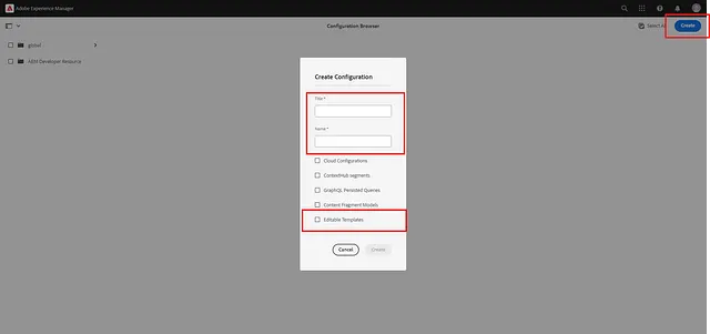 AEM Template